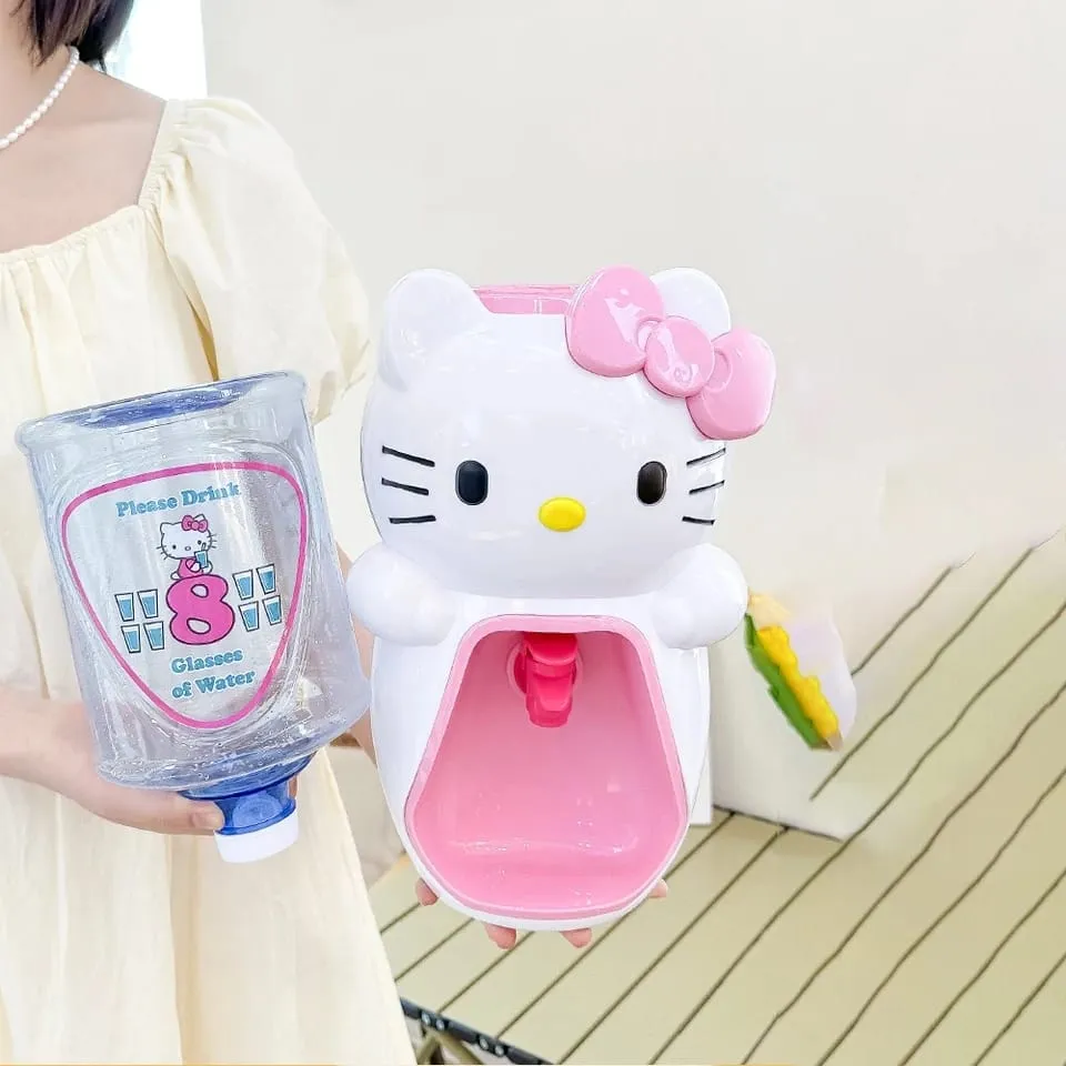 2000ml Water Dispenser Hello Kitty Mini Anime My Melody Cartoon Drinking Pink Light