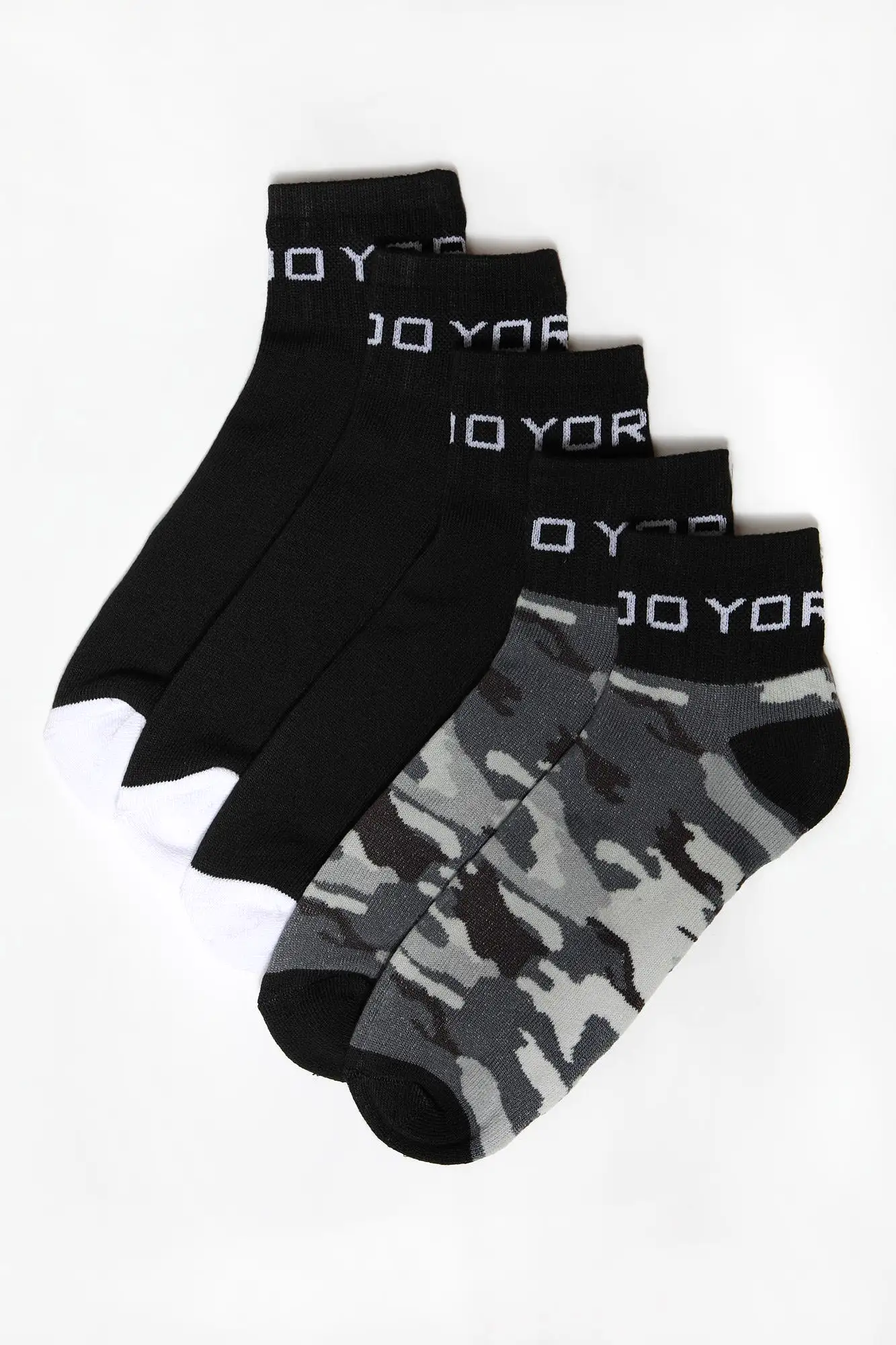 5 Paires de Socquettes Athlétiques Camouflage Zoo York Homme