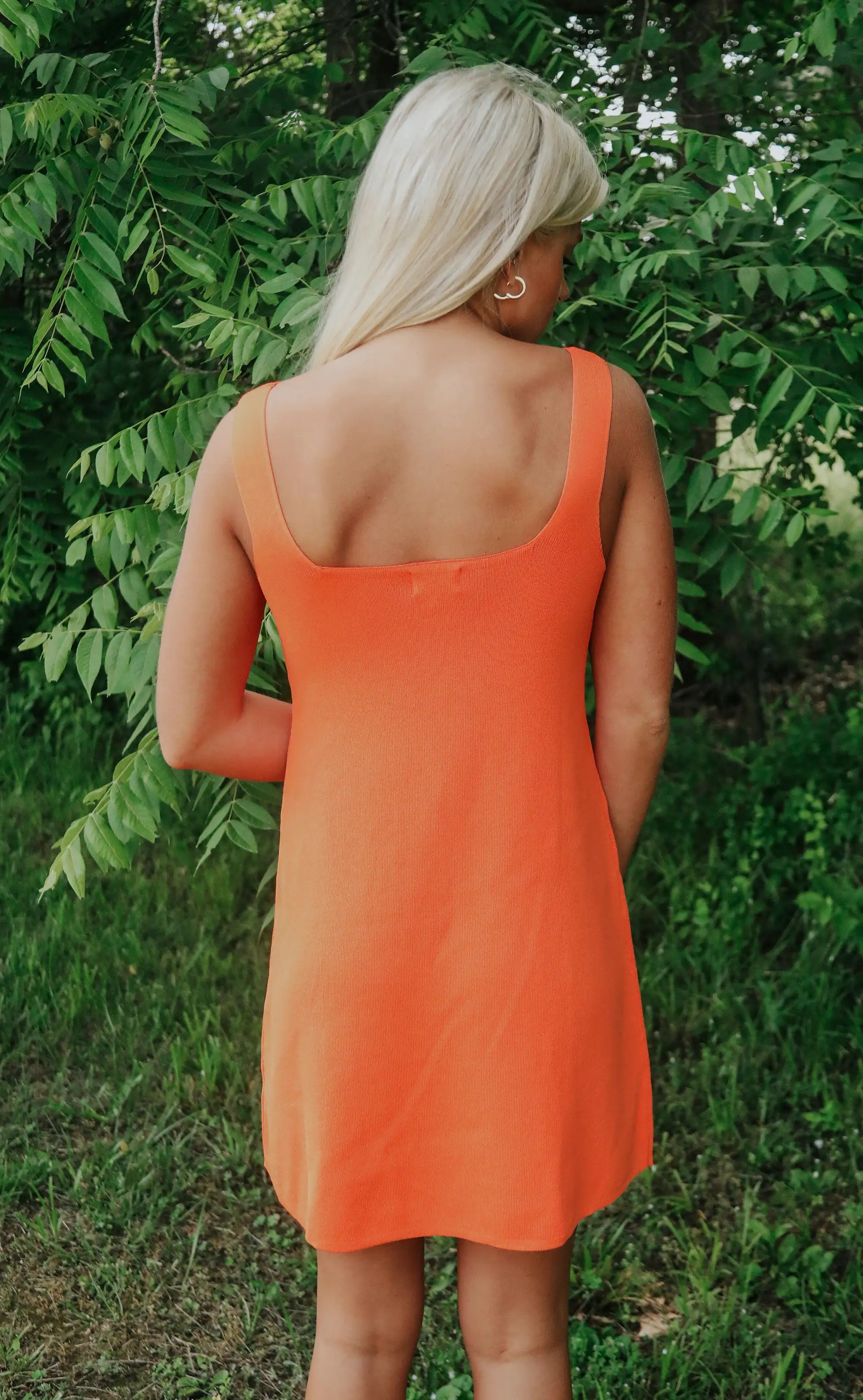 all time high dress - orange