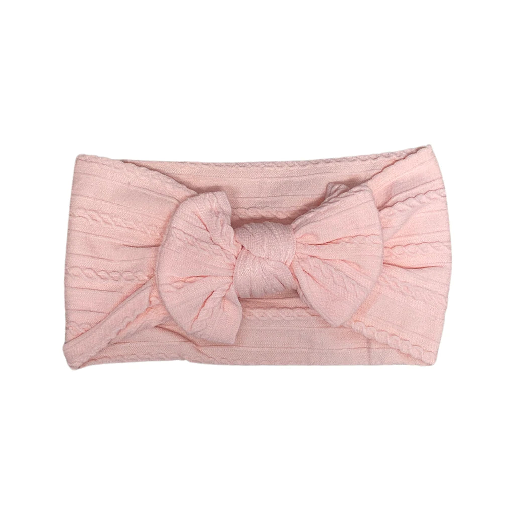 ArchNOllie Cable Knot Headband - Light Pink