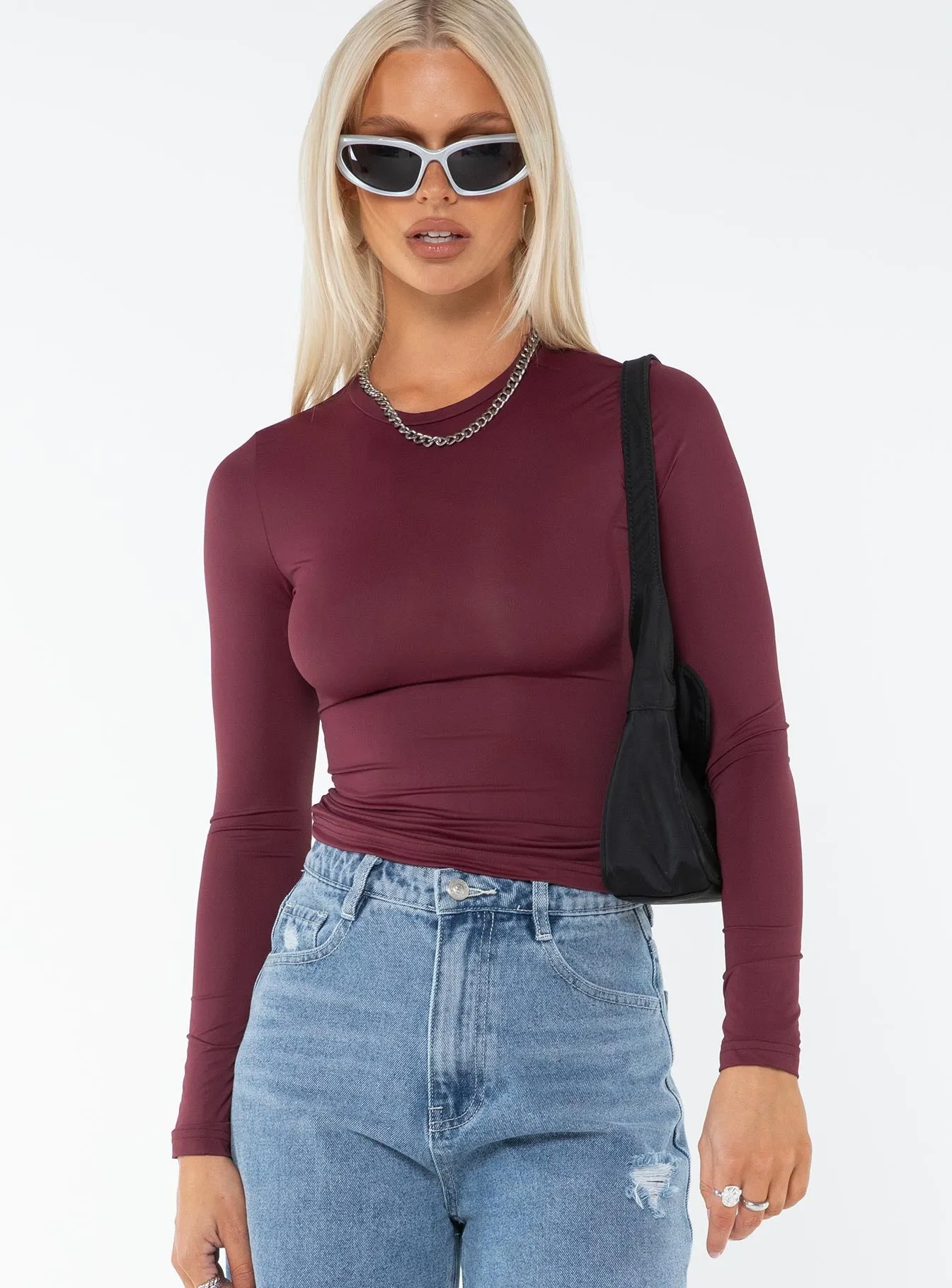 Arnim Long Sleeve Top Wine