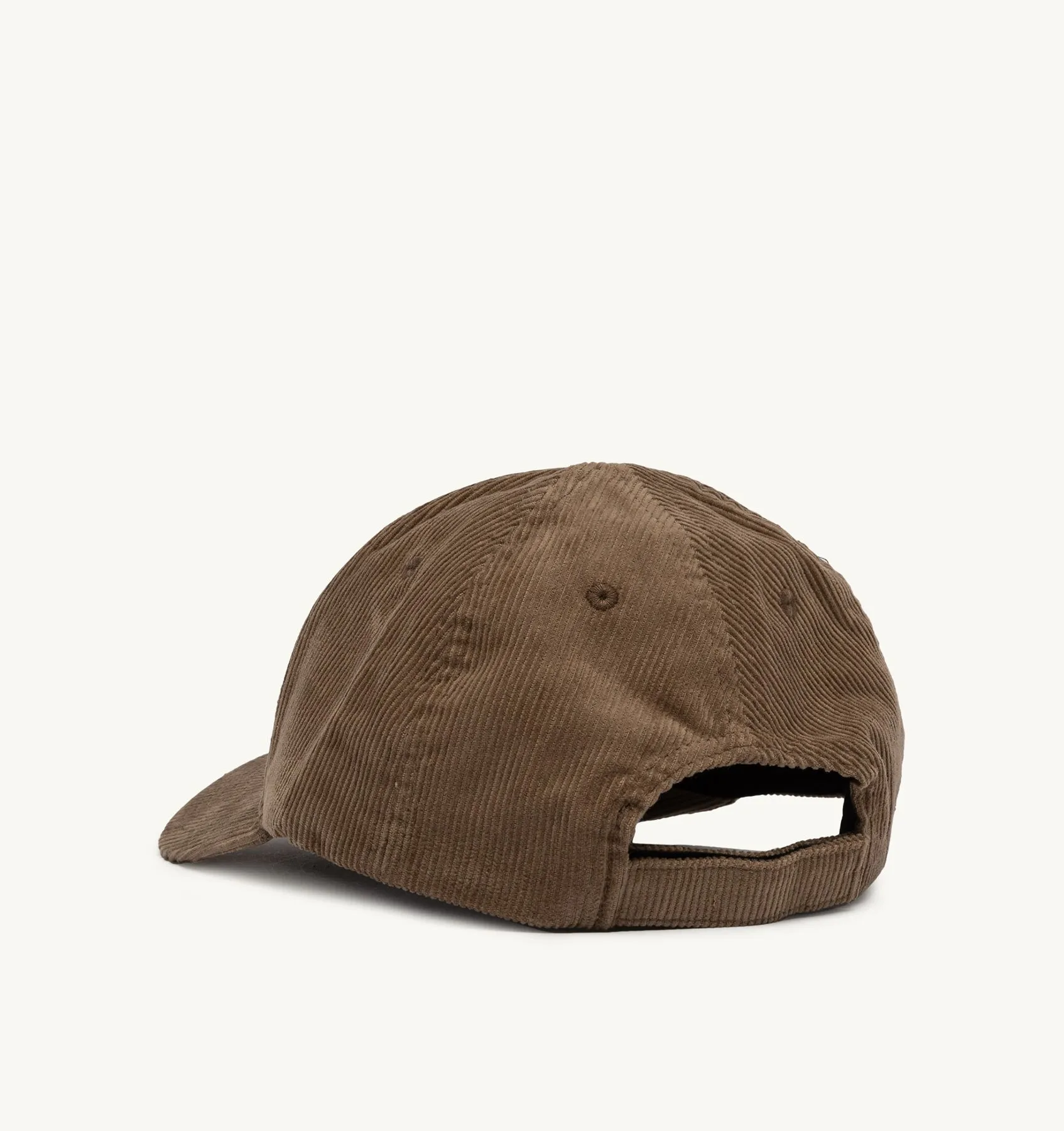 AUTRY APPAREL WOMAN  BASEBALL CAP IN EMBROIDERED BROWN CORDUROY