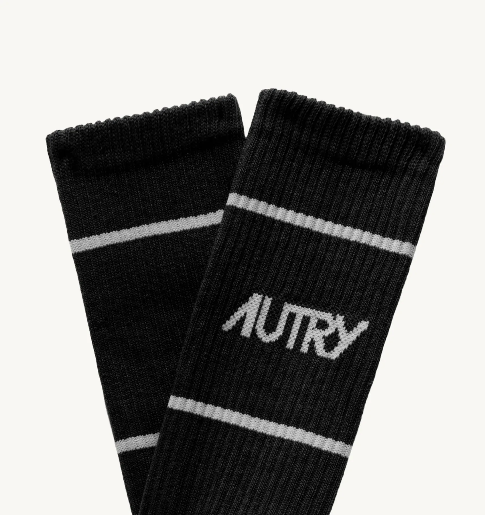 AUTRY APPAREL WOMAN  SOCKS IN BLACK COTTON TERRY