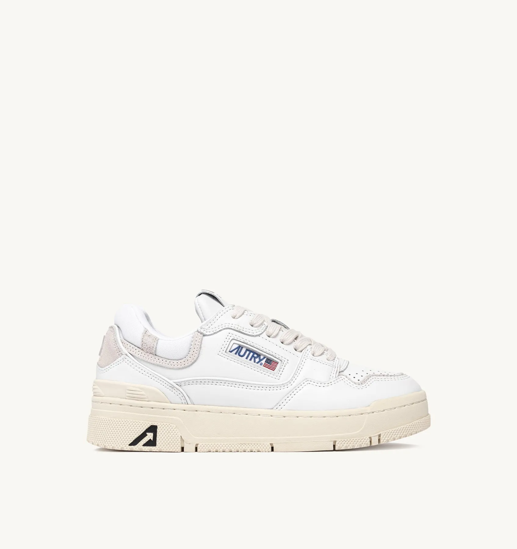 AUTRY SNEAKERS MAN  CLC LOW SNEAKERS IN LEATHER COLOR WHITE