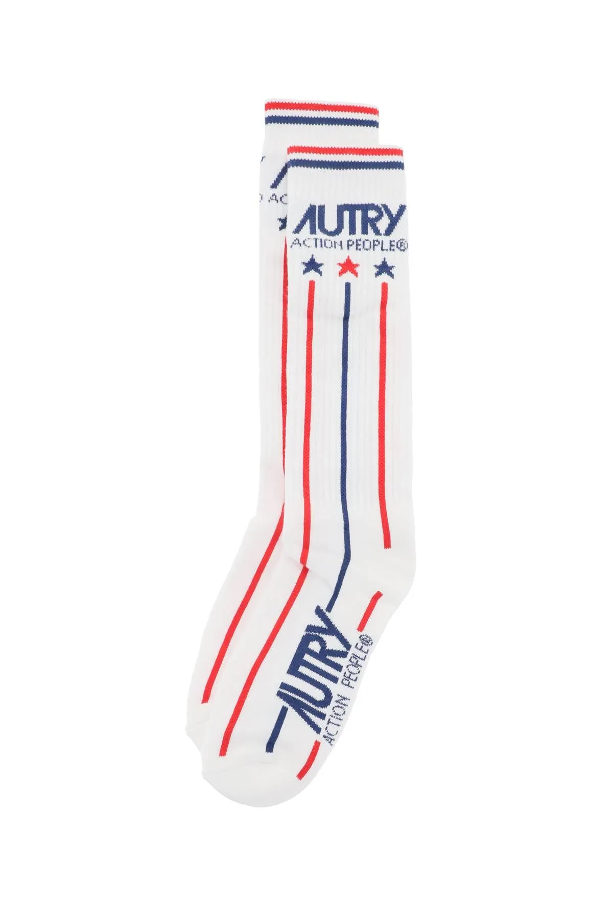 Autry tennis socks SOIU41RS RED STR