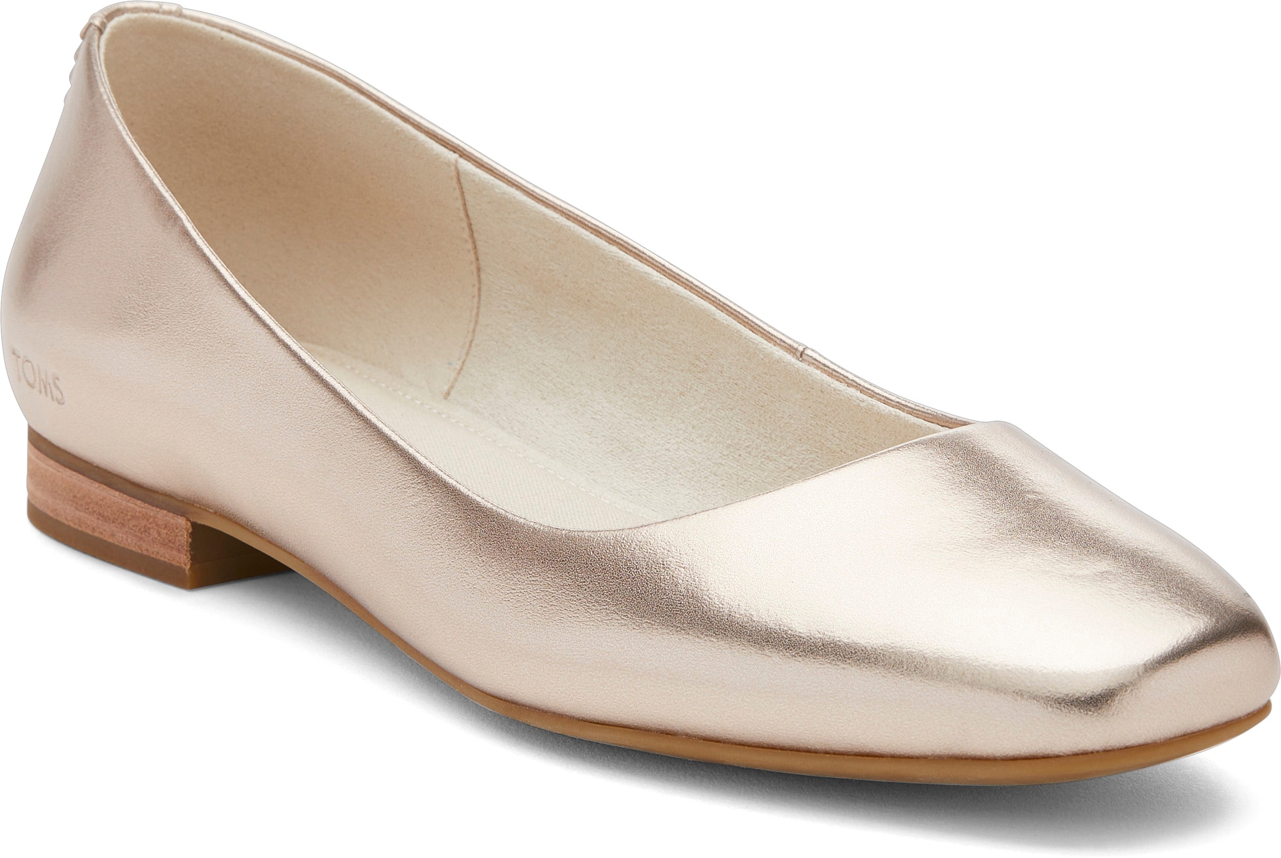 Briella Ballet Flat - Light Gold Metallic Leather