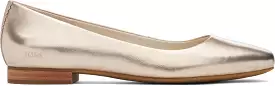 Briella Ballet Flat - Light Gold Metallic Leather