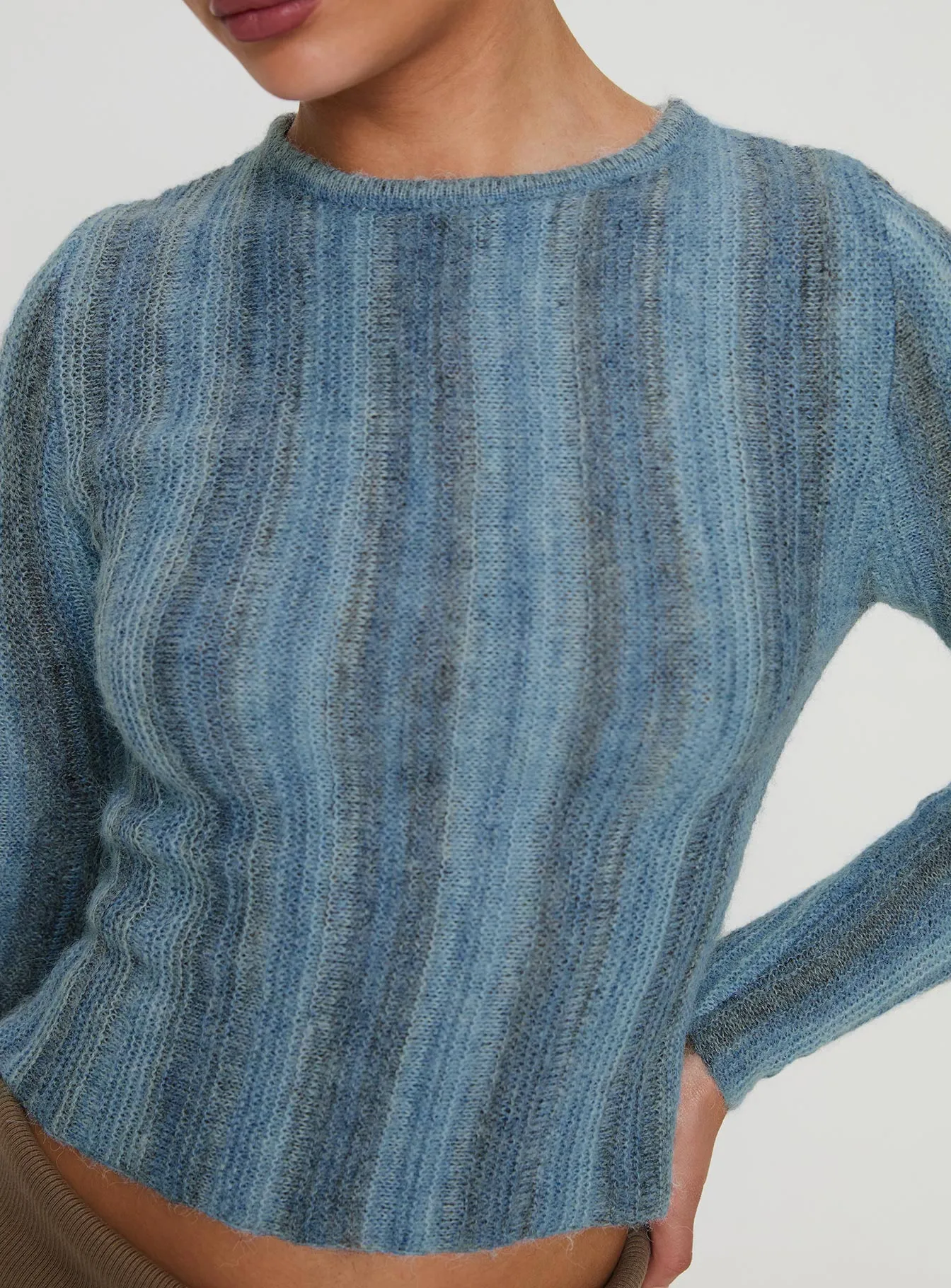 Cardenas Long Sleeve Top Blue