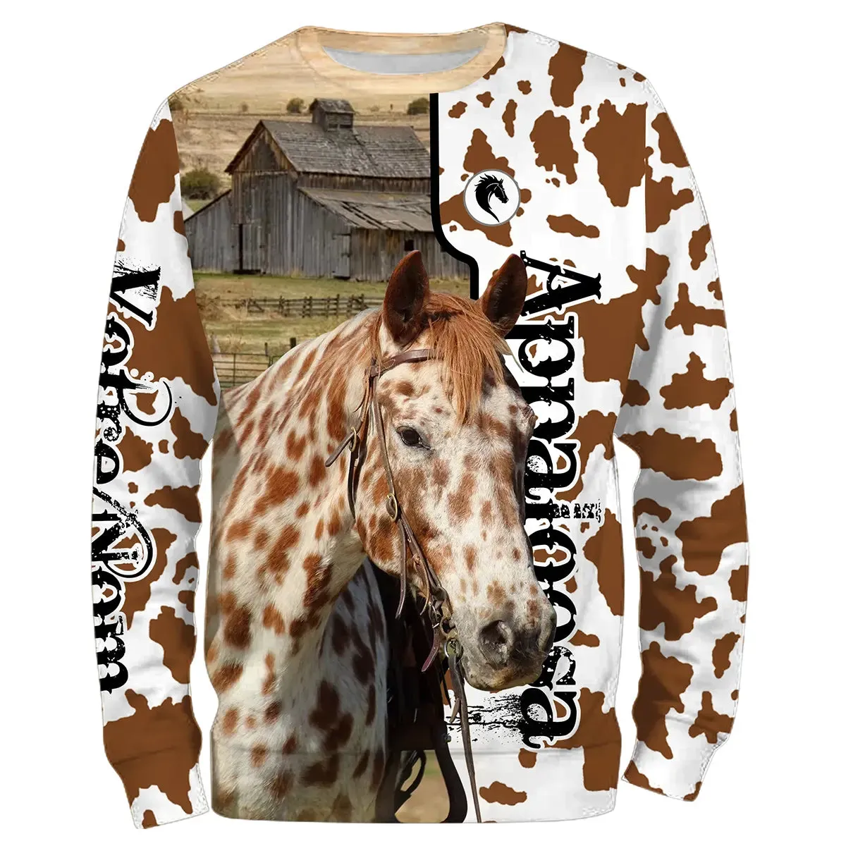 Cheval Appaloosa, Chevaux de Selle, Amoureux des Chevaux, Chevaux Passion, 3D All-Over Tee Shirt - CTS09052230