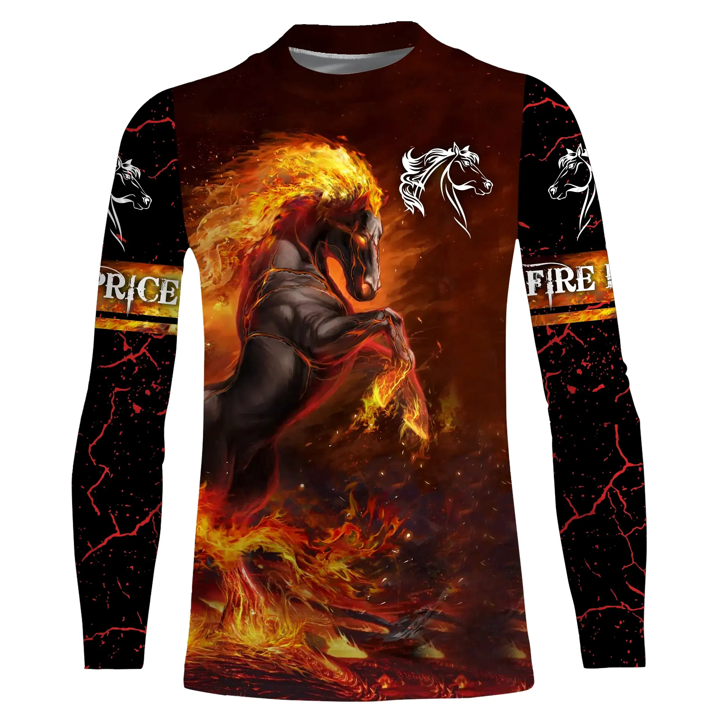 Chiptshirts T-shirt Chevaux de Feu-Cadeau Personnalisé Amoureux des Chevaux, Fan de Cheval - CTS18062215