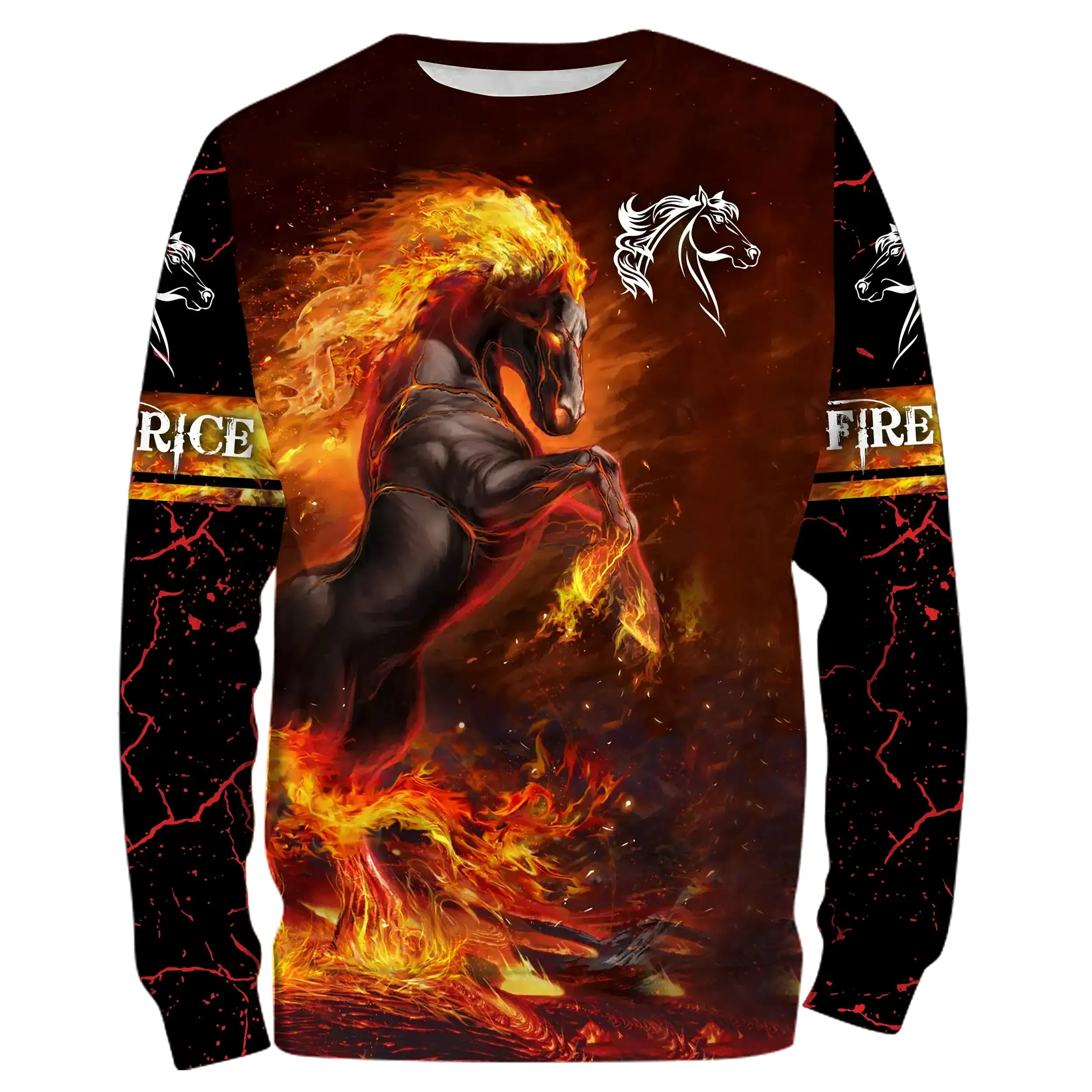 Chiptshirts T-shirt Chevaux de Feu-Cadeau Personnalisé Amoureux des Chevaux, Fan de Cheval - CTS18062215