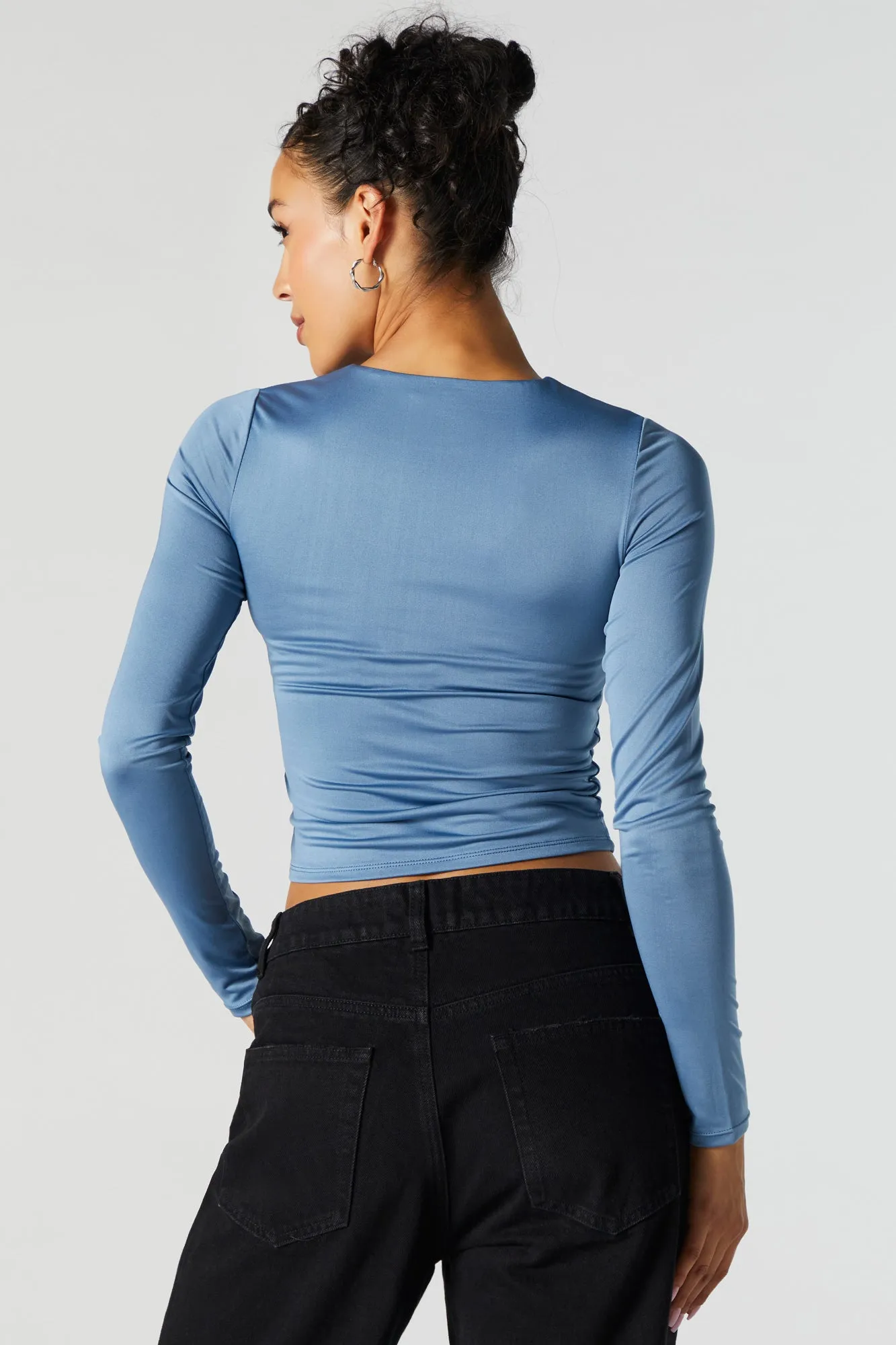 Contour Crewneck Long Sleeve Top