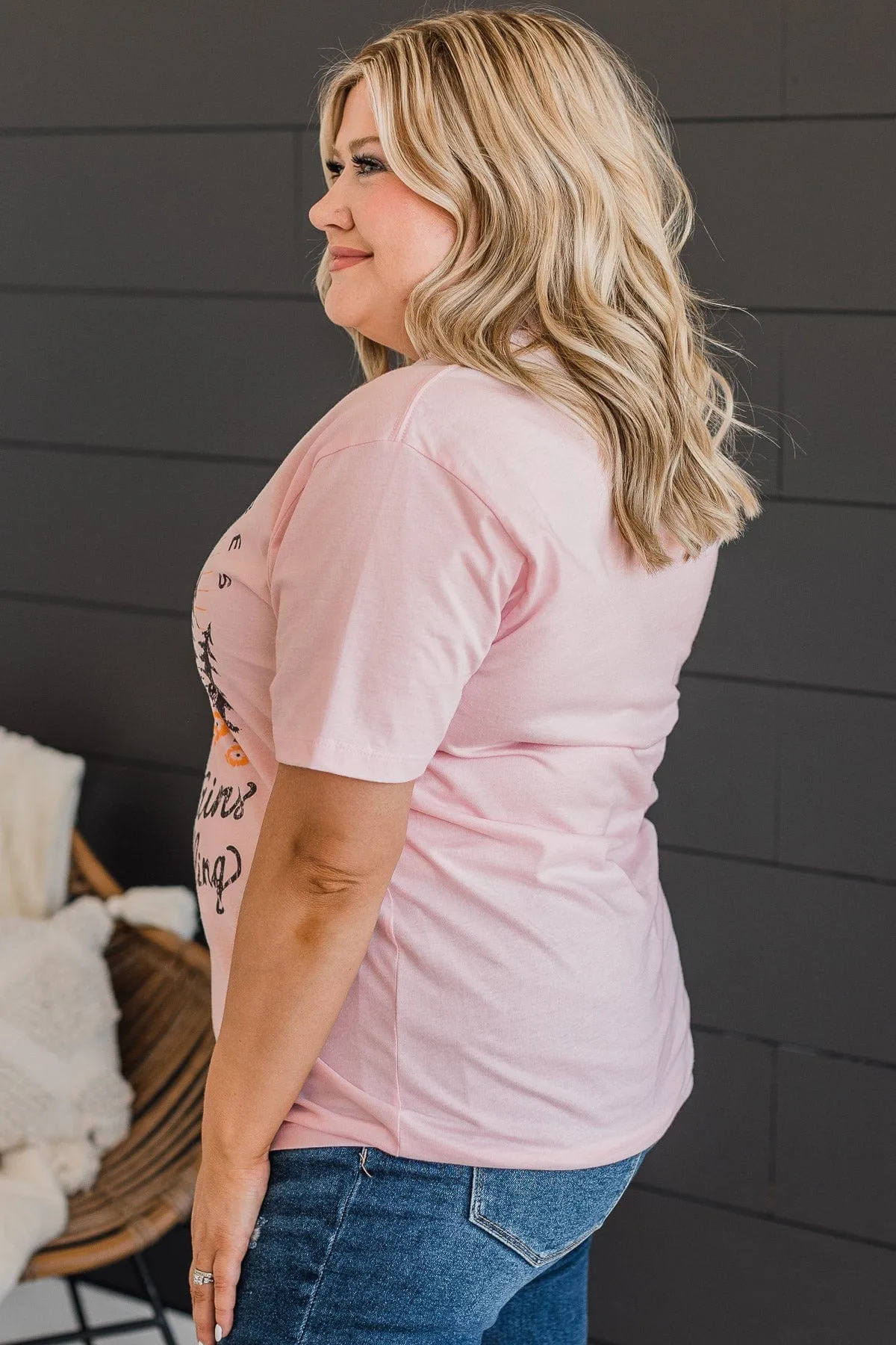 Country Vibes Graphic Tee- Light Pink