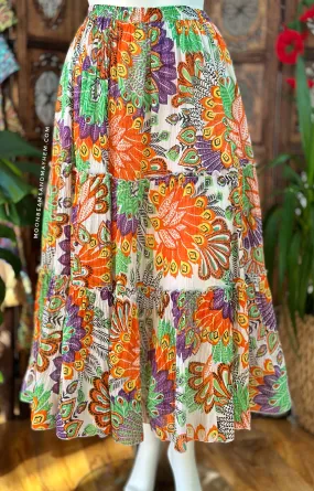 DELICIOUS FLORA BOHEMIAN SKIRT SIZE L/XL (245)