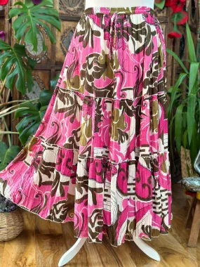 DELICIOUS FLORA BOHEMIAN SKIRT SIZE L/XL (248)