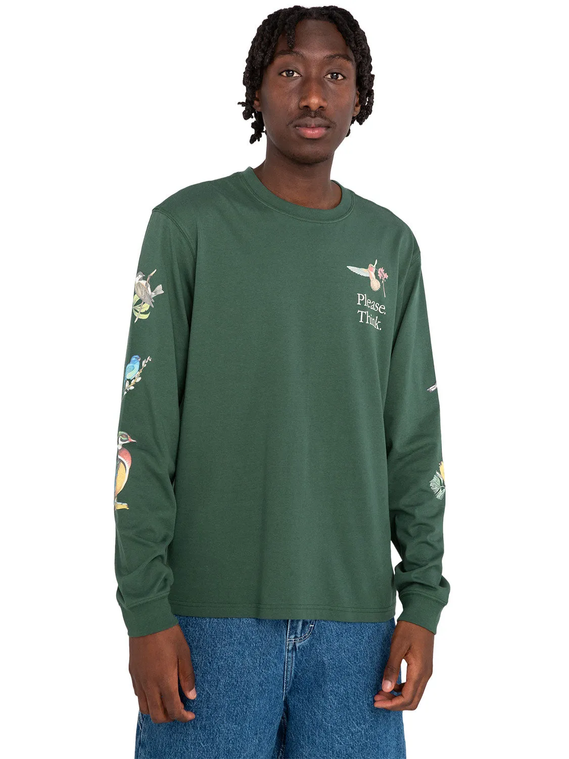 Element Men's SBXE Birds Long Sleeve Shirt