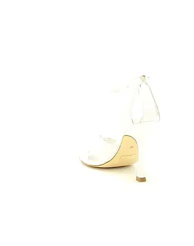 GUESS White Funnel Heel Sandal