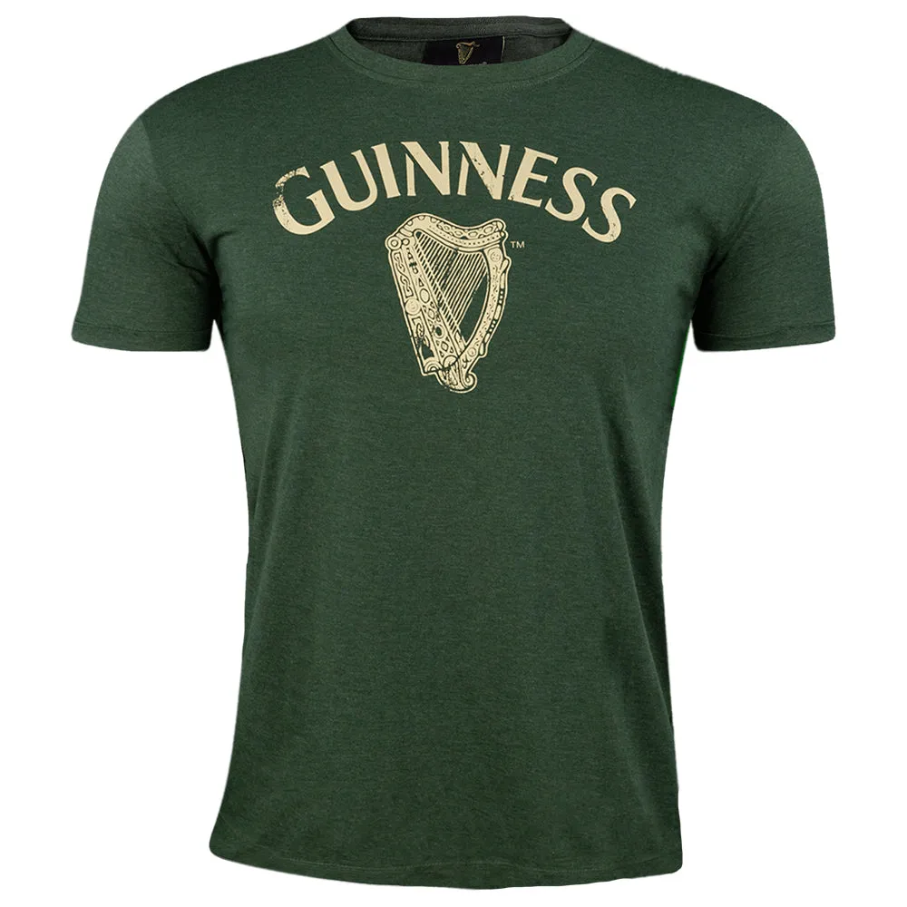 Guinness Green Vintage Heathered Harp Tee