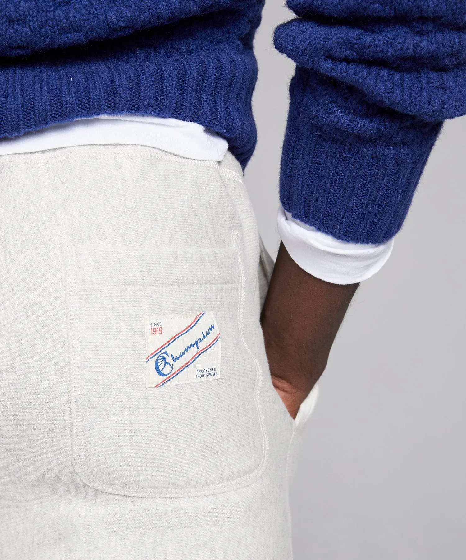 Heavyweight Classic Sweatpant in Eggshell Mix