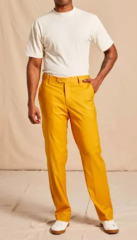 Inserch Modern Fit Flat Front T/R Pant P3199S-38 Gold