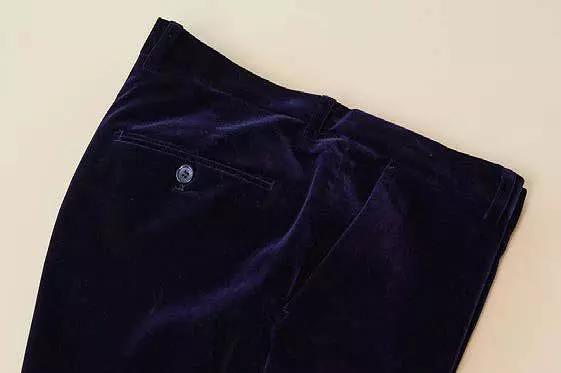 Inserch Velvet Flat Front Pant P502-11 Navy