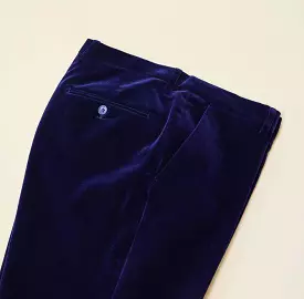 Inserch Velvet Flat Front Pant P502-13 Royal Blue