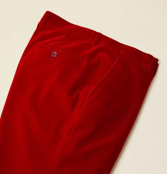 Inserch Velvet Flat Front Pant P502-30 Red