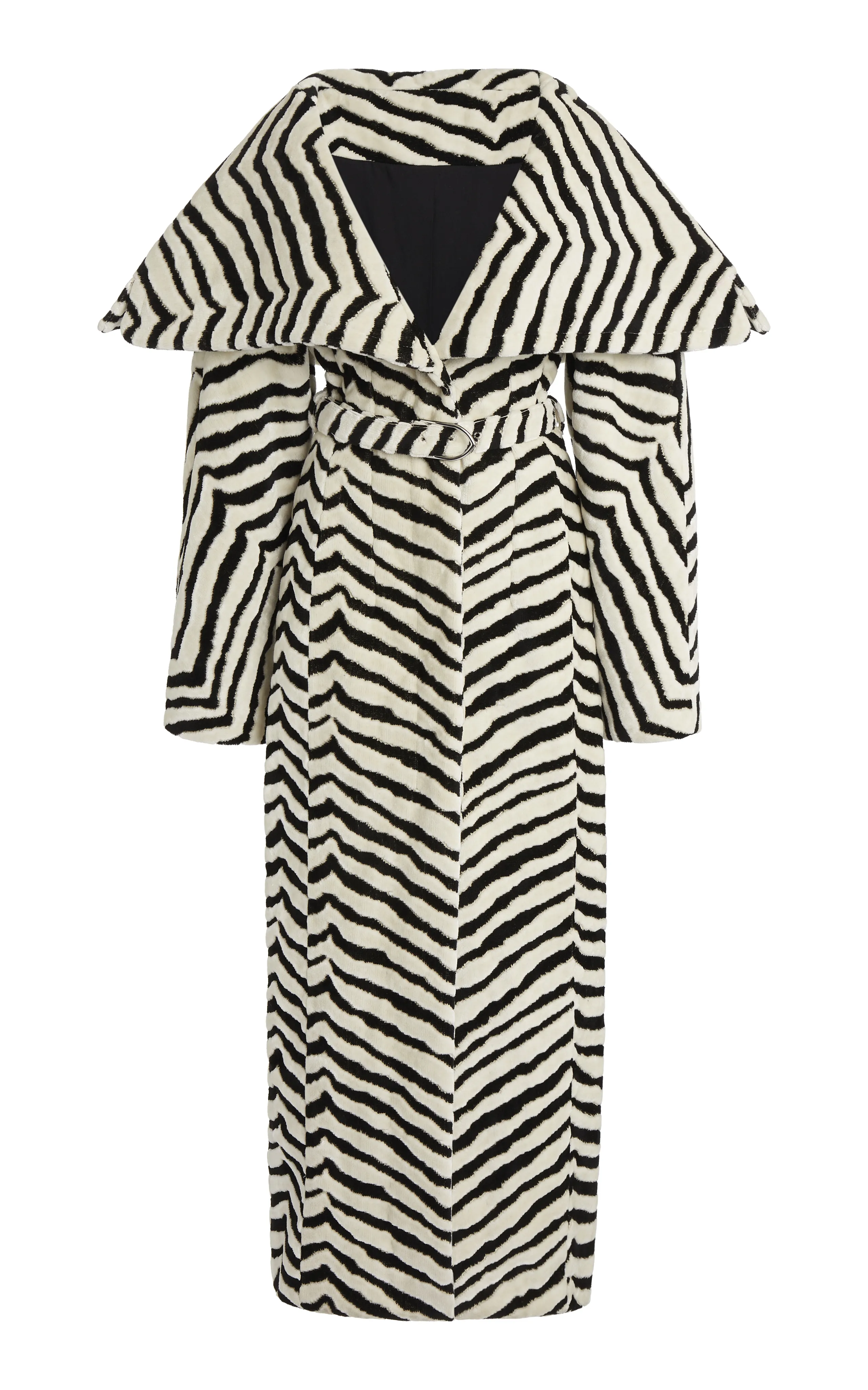 Jacquemus Caruso Zebra-Jacquard Cotton Coat