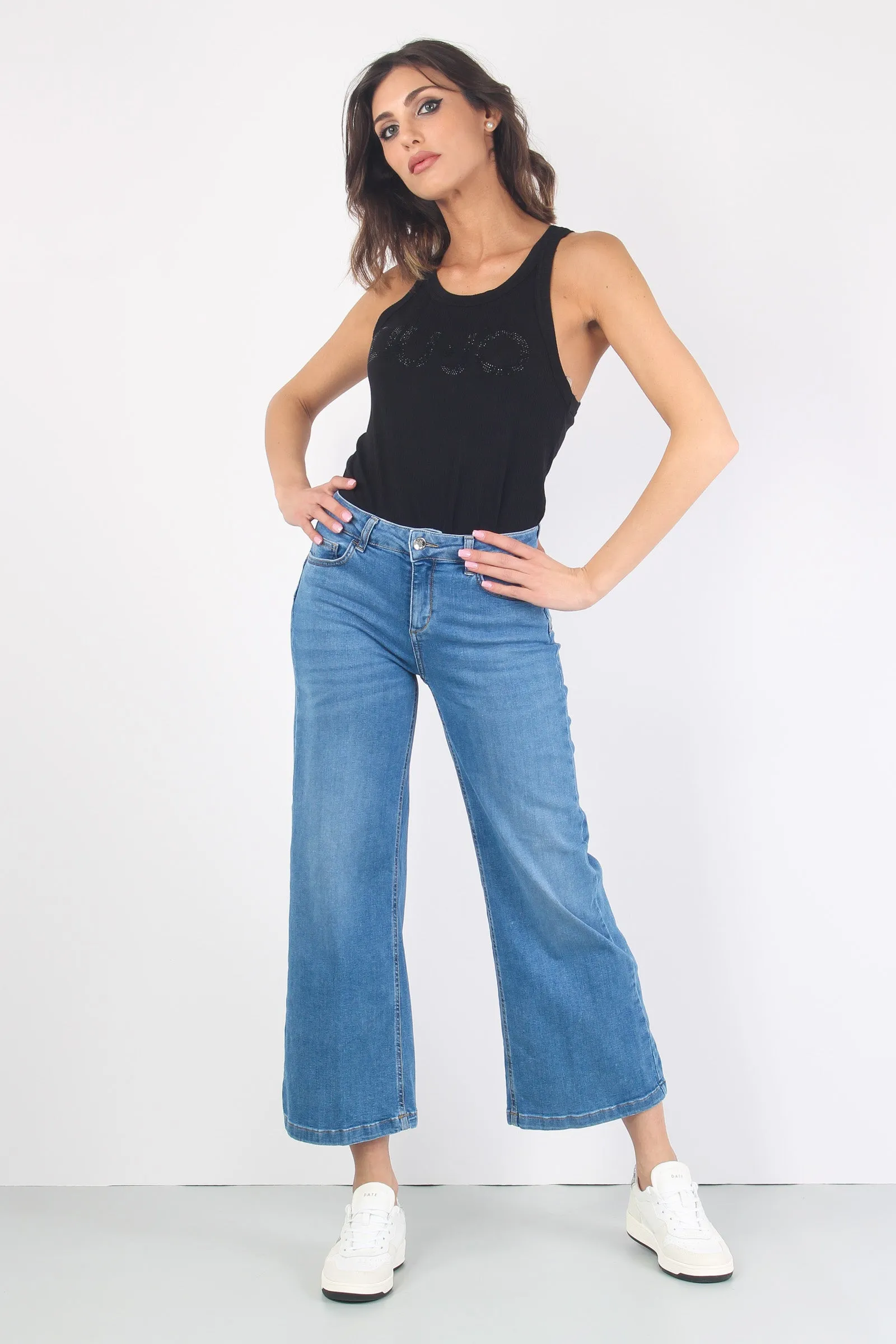 Jeans Parfait Cropped Denim Chiaro