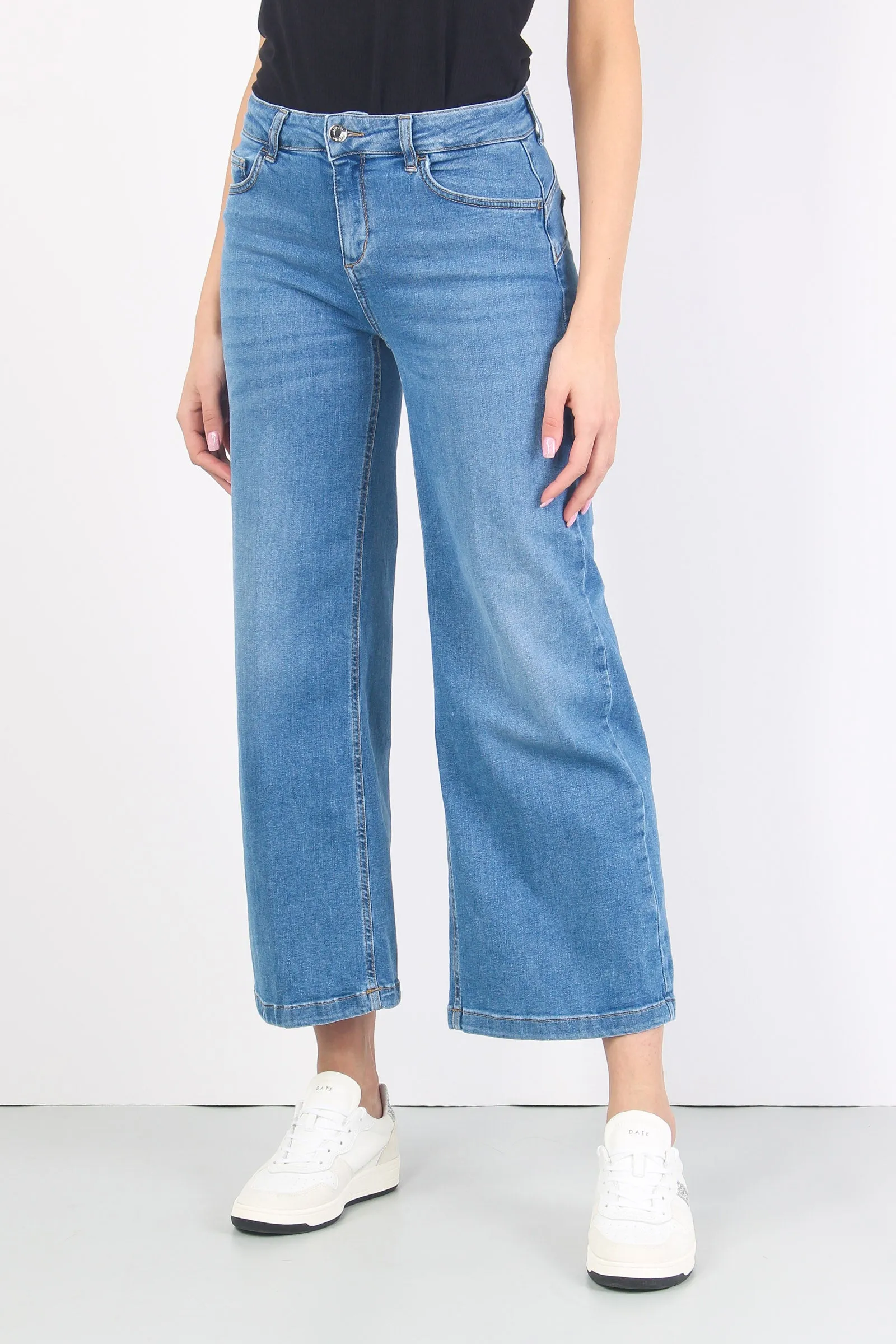 Jeans Parfait Cropped Denim Chiaro