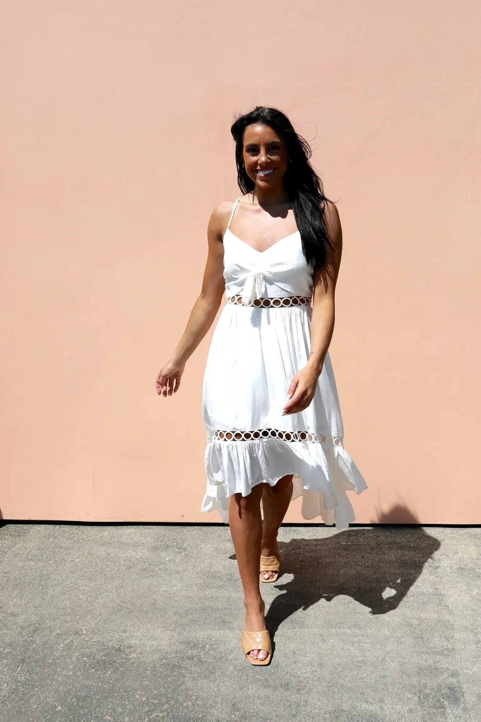 Julia White High-Low Dress