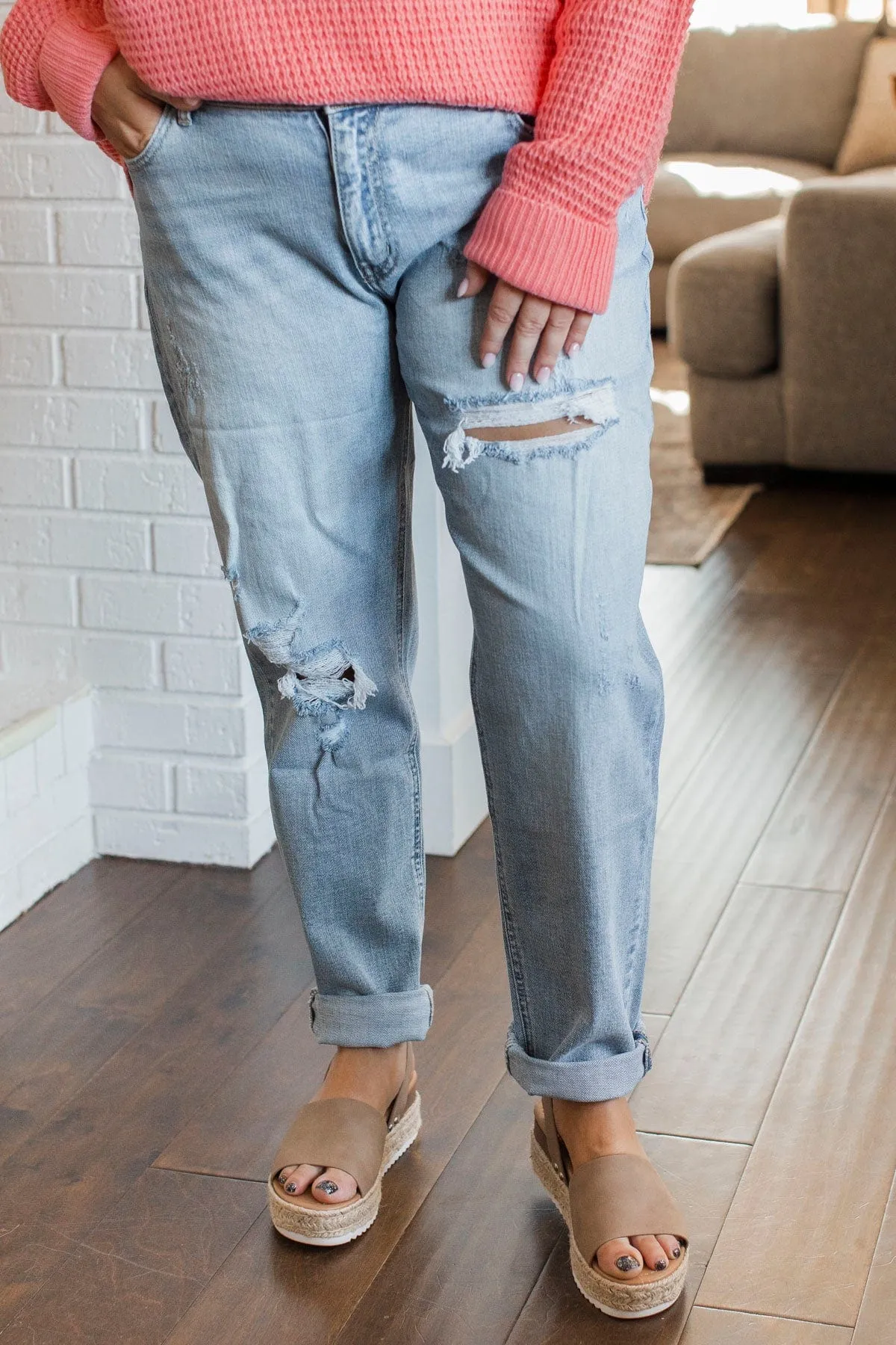 KanCan Boyfriend Jeans- Roxie Wash