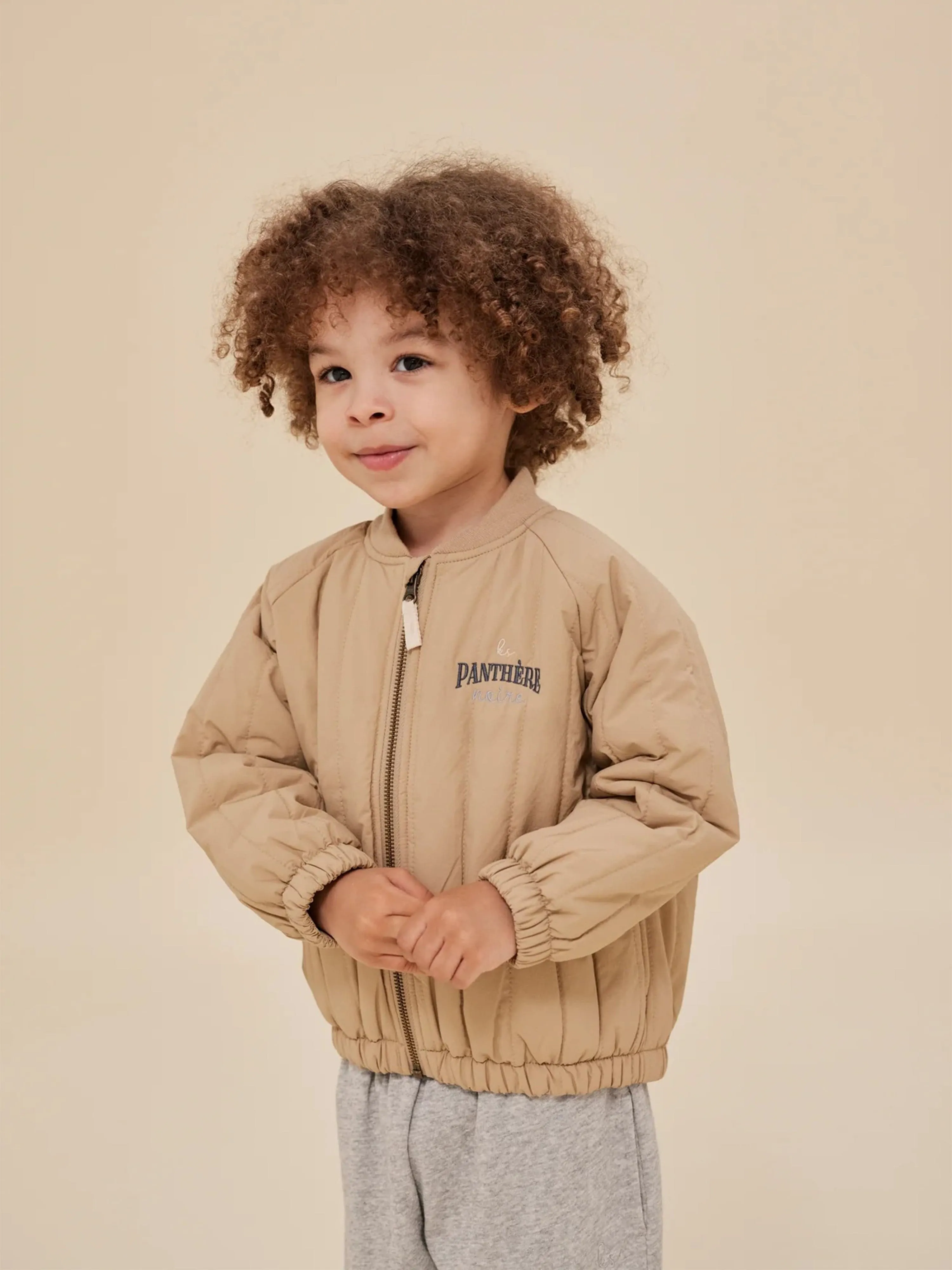 Konges Sljd Kids Juno Bomber Jacket in Beige