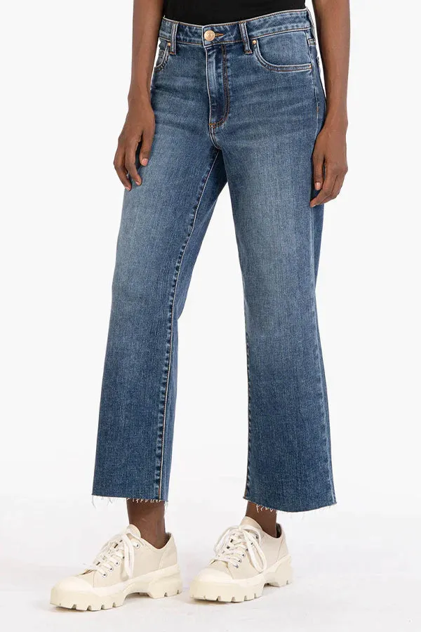 KUT Charlotte Wide Leg Crop Jeans