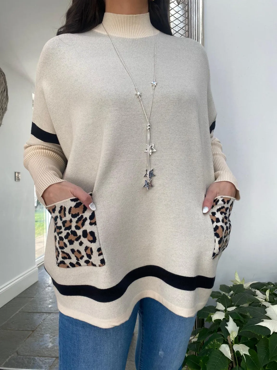 Leopard Pocket Jumper Jassie