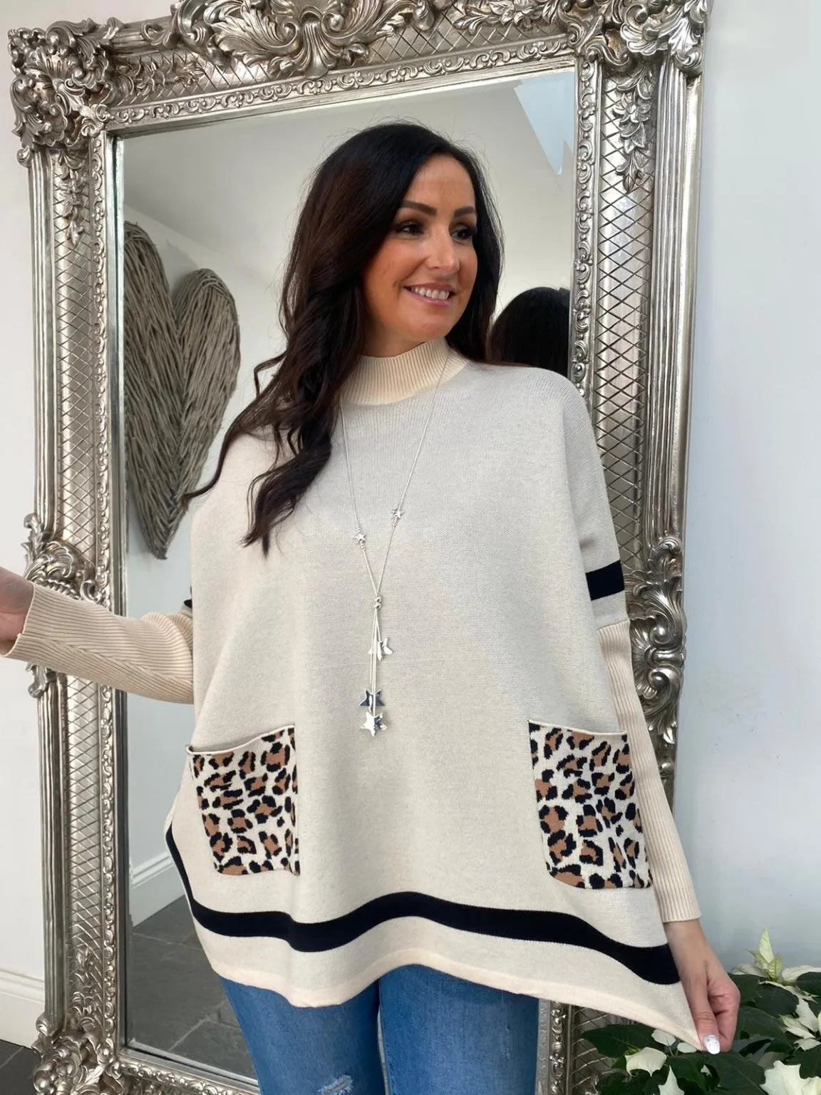 Leopard Pocket Jumper Jassie