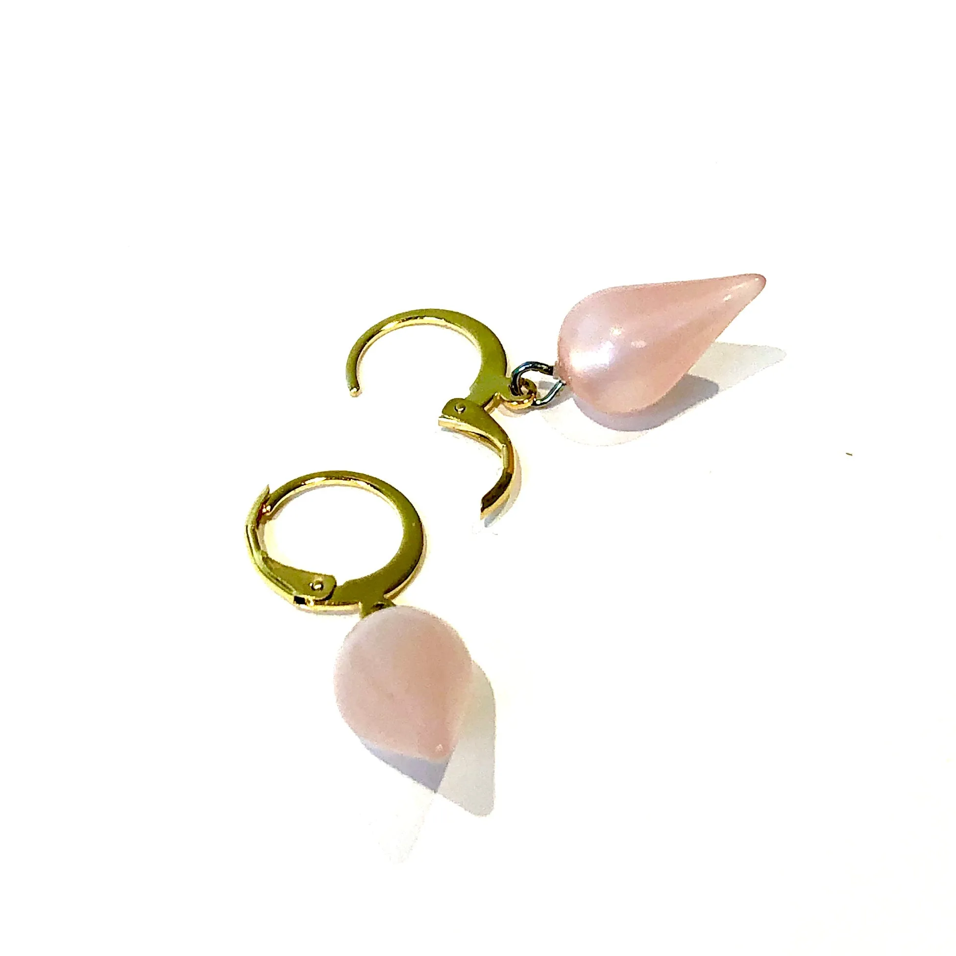 Light Pink Moonglow Midi Spike Cuff Hoops