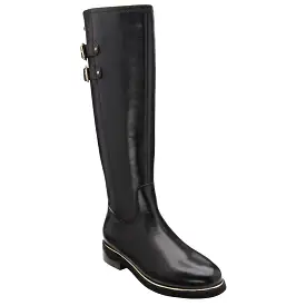 Lotus  Leather Caroline Black Knee High Boot