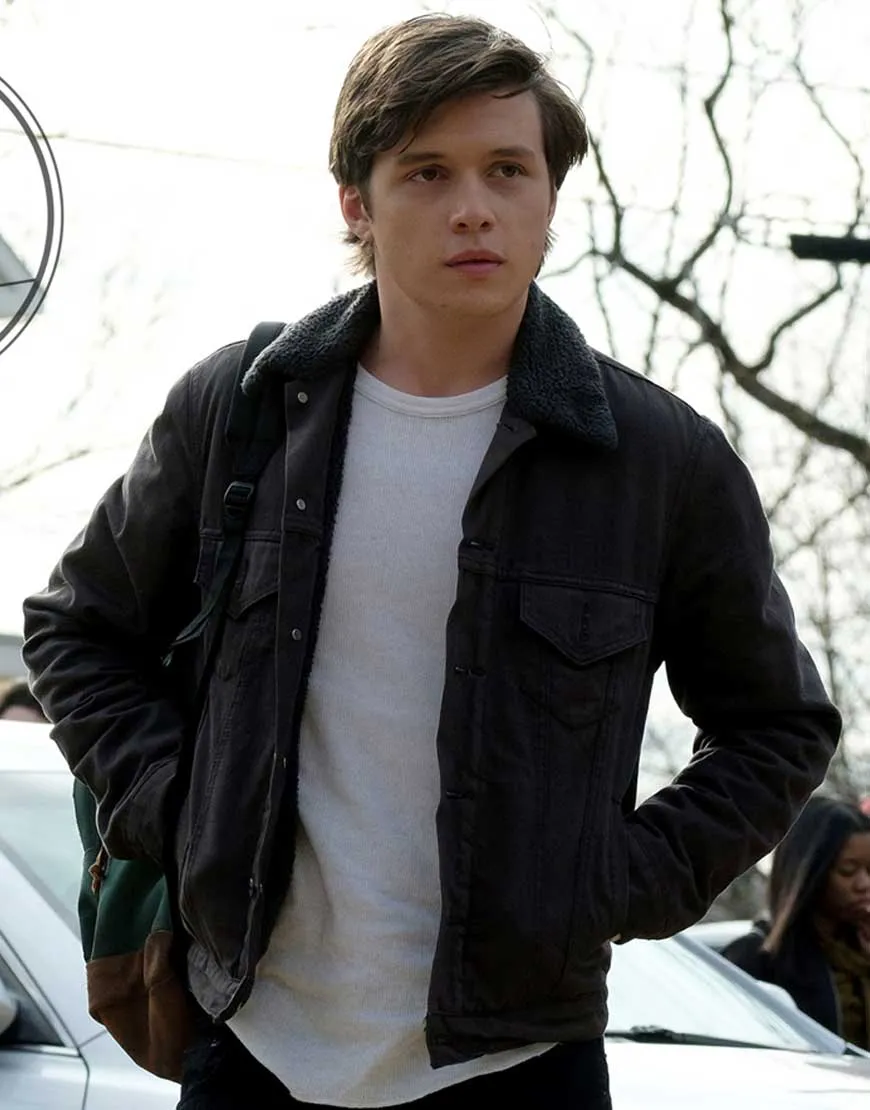 Love, Simon Nick Robinson Simon Spier Black Cotton Jacket