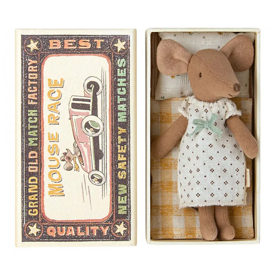 Maileg Big Sister Mouse in Matchbox - Nightgown