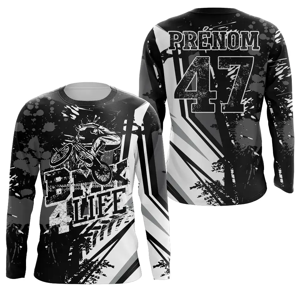 Maillot BMX Protection UV Personnalisé, BMX Passion, Cadeau Original Fan Vélo - CT19122224