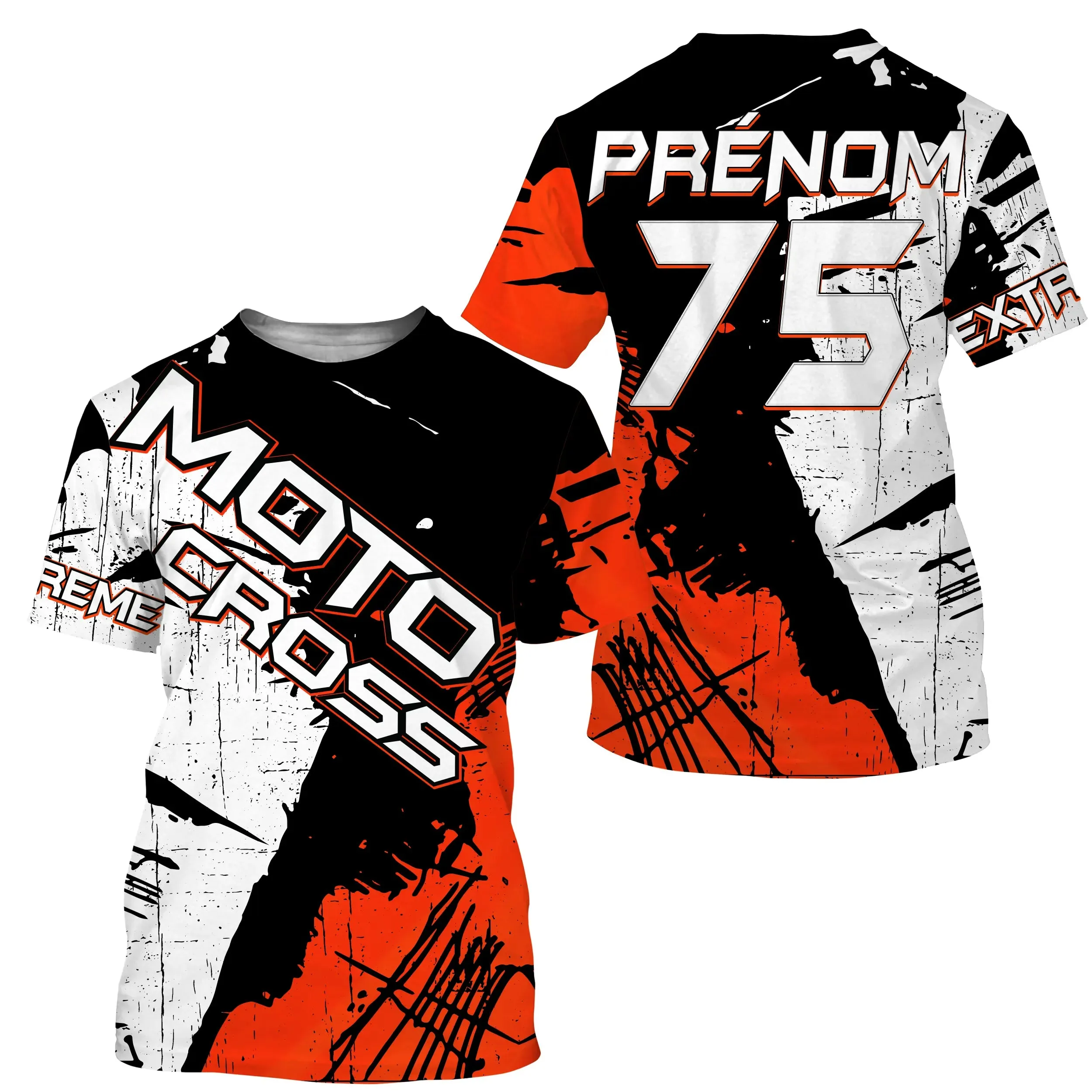 Maillot Cross Dirt Bike Personnalisé Rouge, Cadeau Pilote Moto Cross, Courses Tout-Terrain - MZ29122208