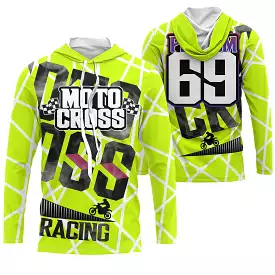 Maillot Cross Dirt Bike Personnalisé Vert, Cadeau Original Pilote Tout-Terrain - MZ28122209