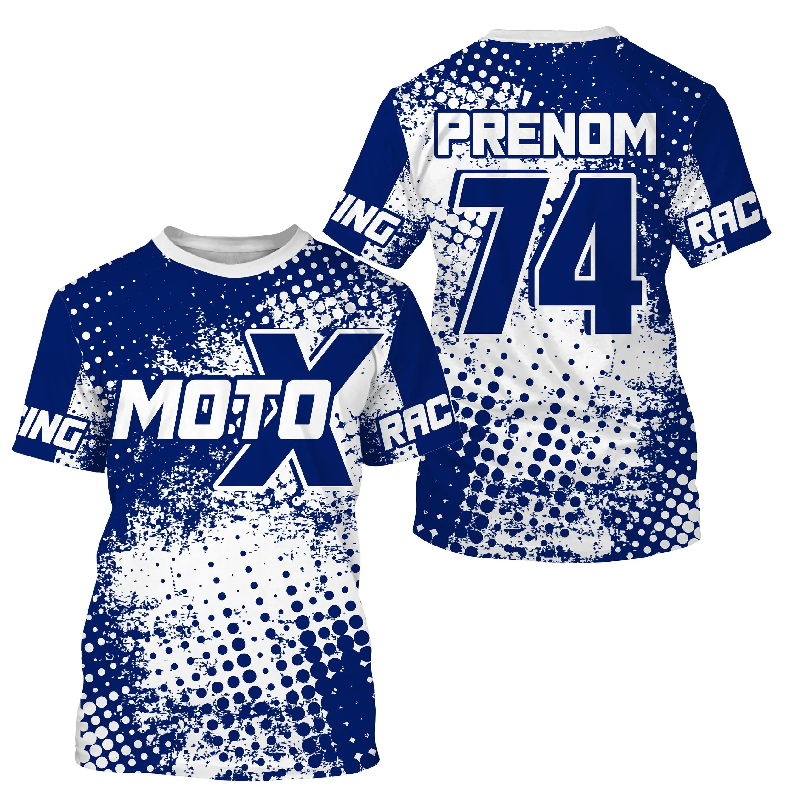 Maillot Cross Personnalisé Protection UV, Cadeau Original Pilote MX, T-shirt Dirt Bike Passion - CT21122204