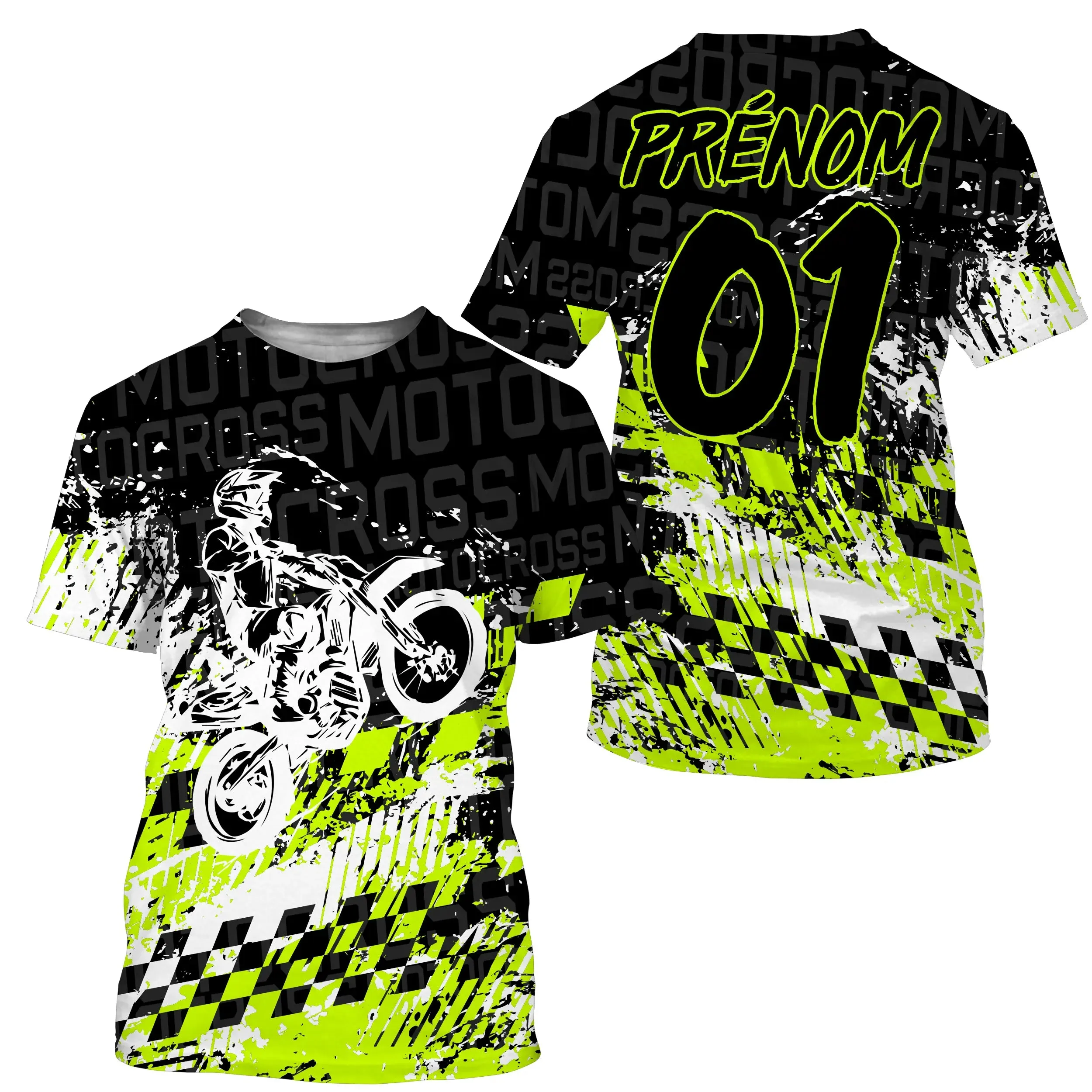 Maillot De Cross, Dirt Bike, Cadeau Personnalisé Fan De Motos Tout-Terrain - CT15122236