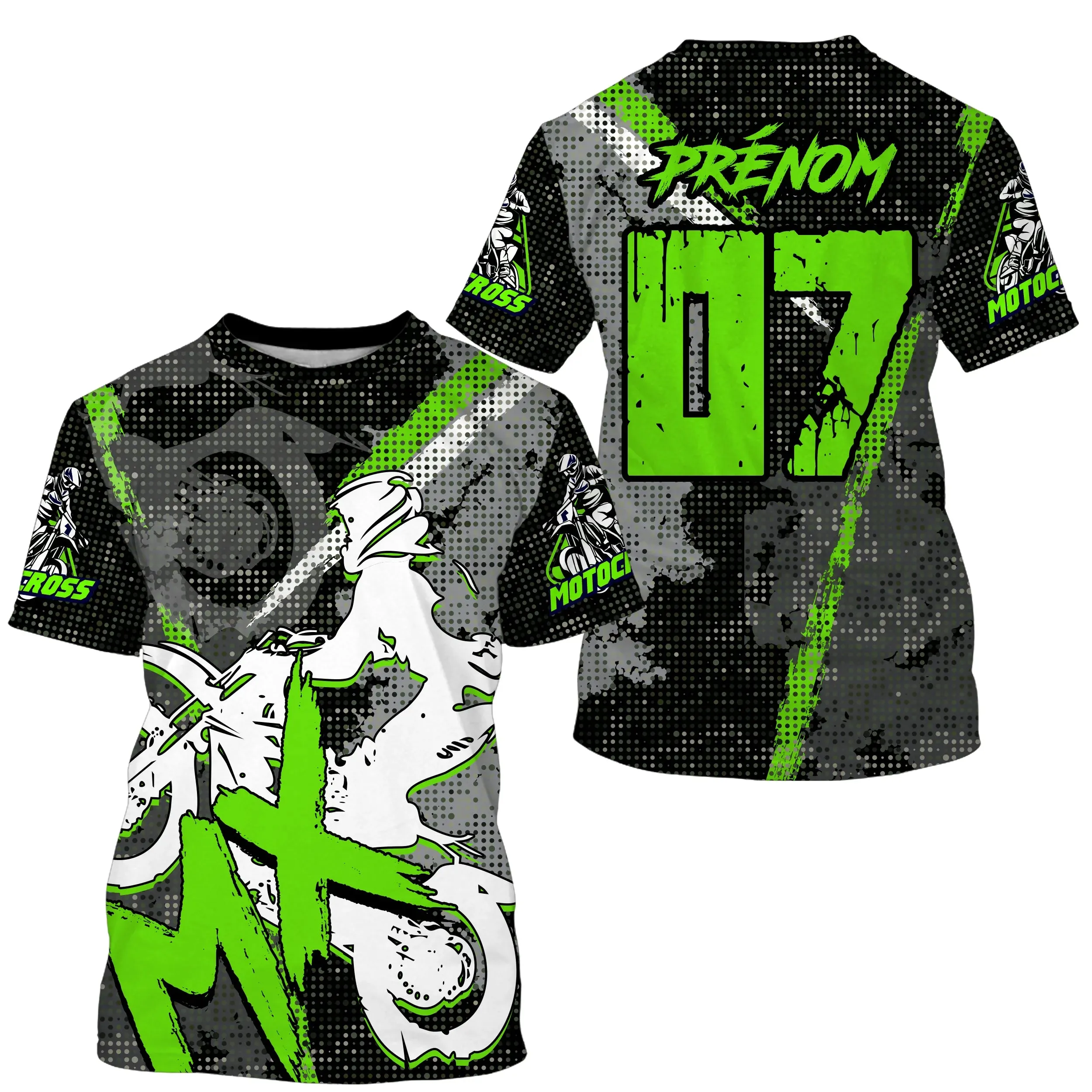 Maillot Moto Cross Personnalisé, Dirt Bike, Cadeau Idéal Fan De Motos Tout-Terrain - CT17122228