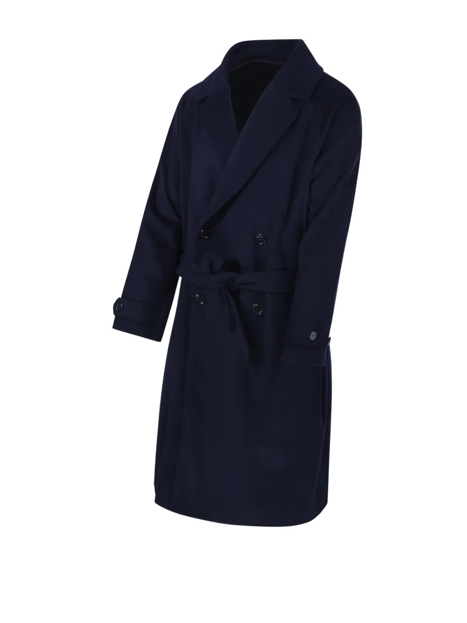 MEN MARCO COPPOLA DARK BLUE VIRGIN WOOL COAT