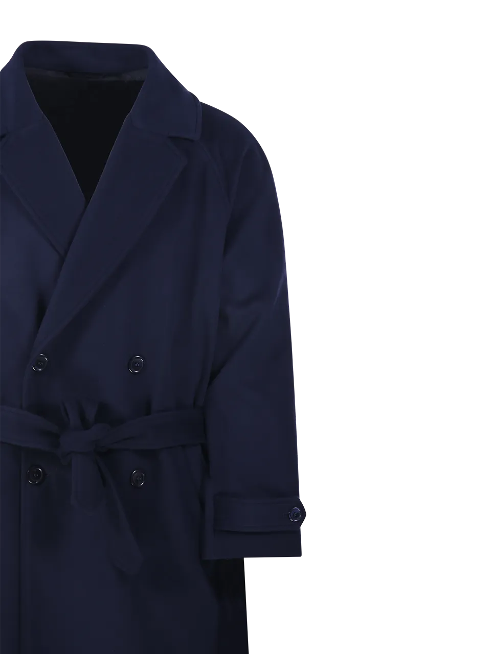 MEN MARCO COPPOLA DARK BLUE VIRGIN WOOL COAT