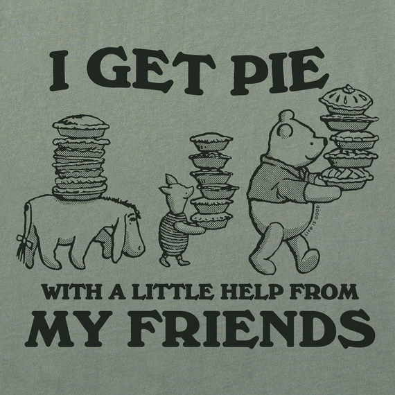 Men's Pie with a Little Help From My Friends Short Sleeve  Tee