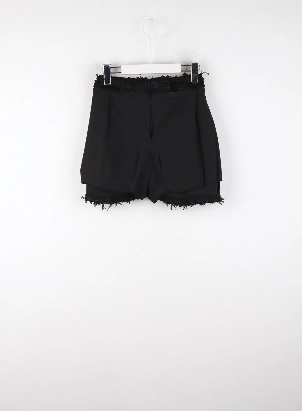 Middle Waist Distressed Tassel Mini Skirt CD328